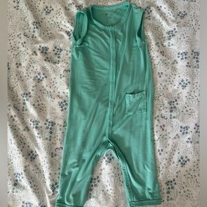 Kyte Baby turquoise blue tank top romper. 18-24 mo